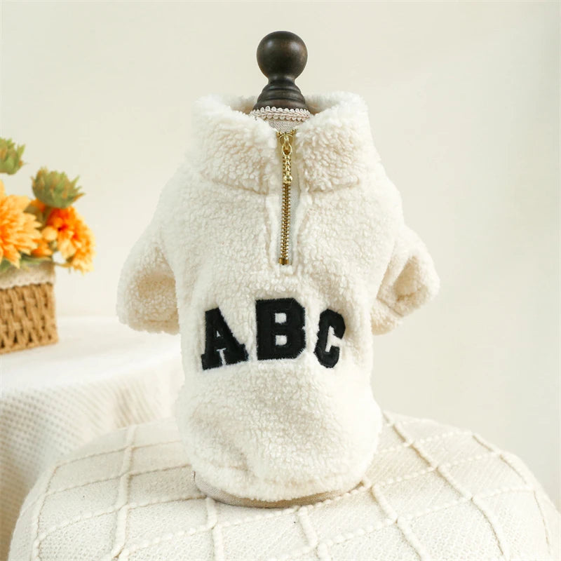 Modern Letter Winter Pet Sweatshirt