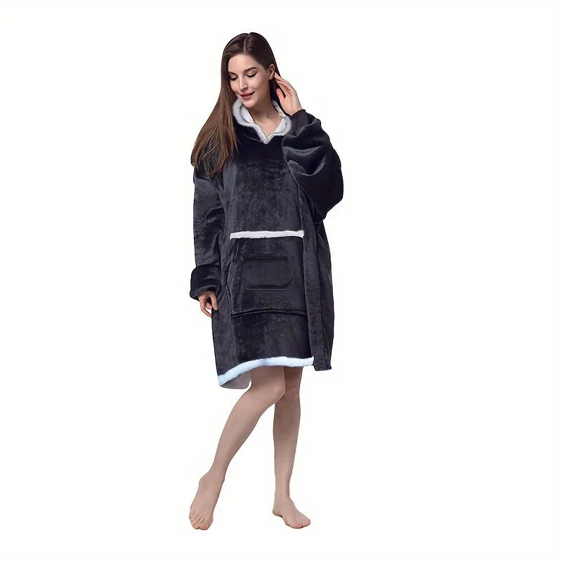 Wearable Heated Blanket With Pet Pocket | Cozy & Warm