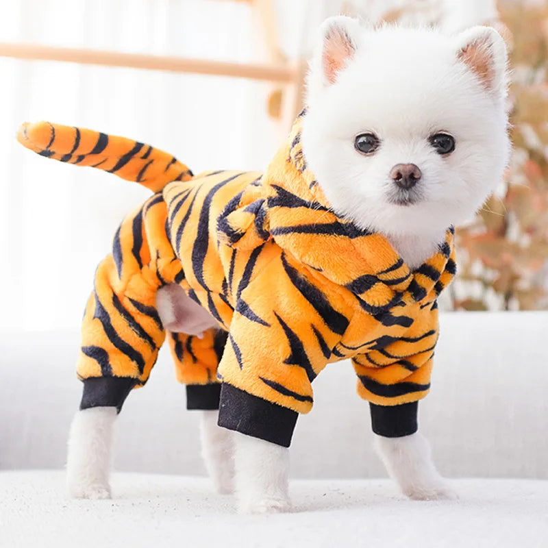 Fleece Pet Jumpsuit Hoodie