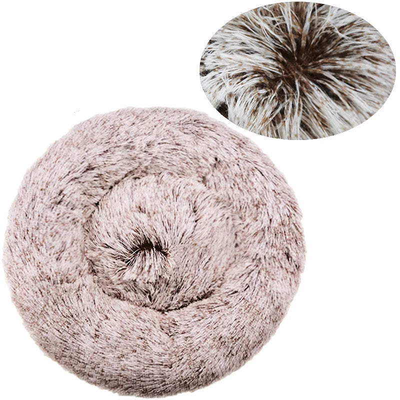 Round Plush Pet Bed