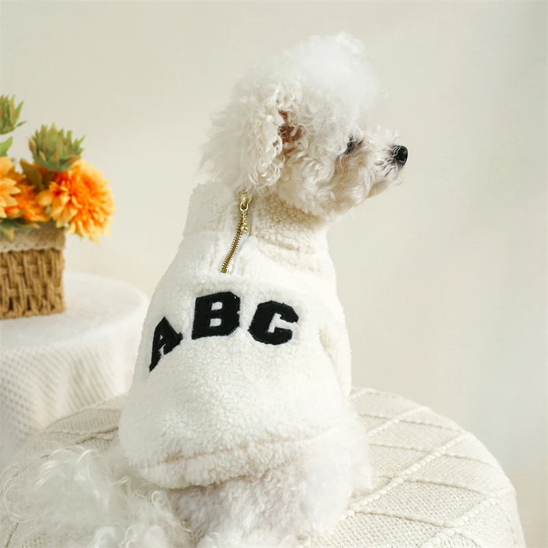 Modern Letter Winter Pet Sweatshirt