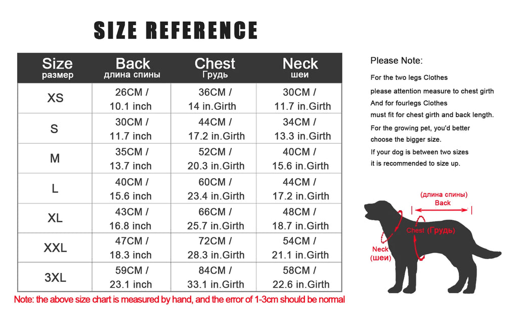 Winter Warm Dog Jacket with Fleece Lining